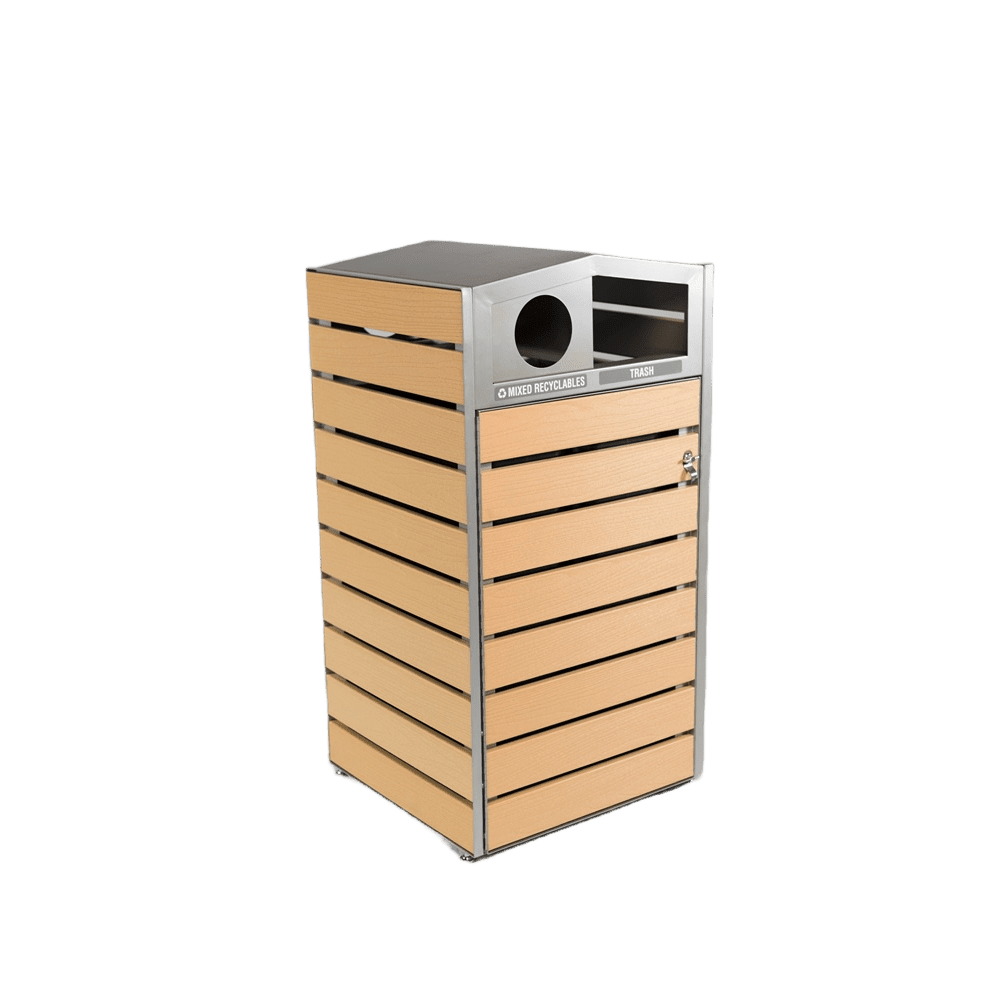 GuestSupply US | Commercial Zone Woodview Double-Sided Waste